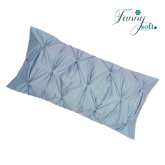 Fanny Soft - THE FRENCH BLUE PINTUCK THROW PILLOW